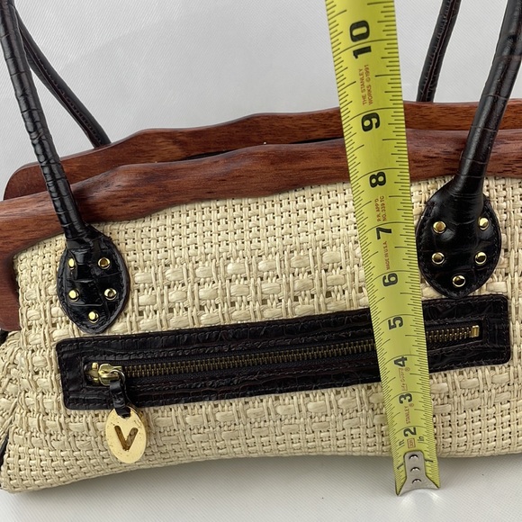 Vanessa Woven Straw Hand/Shoulder Bag - Picture 7 of 14